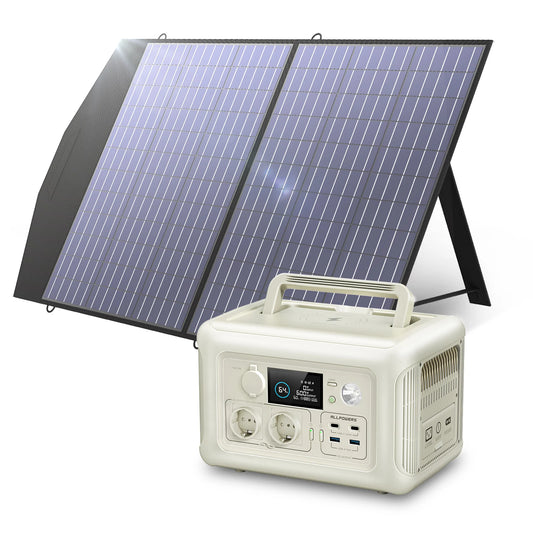 ALLPOWERS-R600  600W Portable Power Station w/100W Solar panel