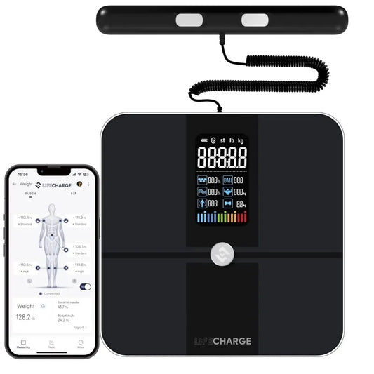 8 Electrode Smart Body Fat Scale 2 PRO with Large Display and Full Body 29 Composition Metrics