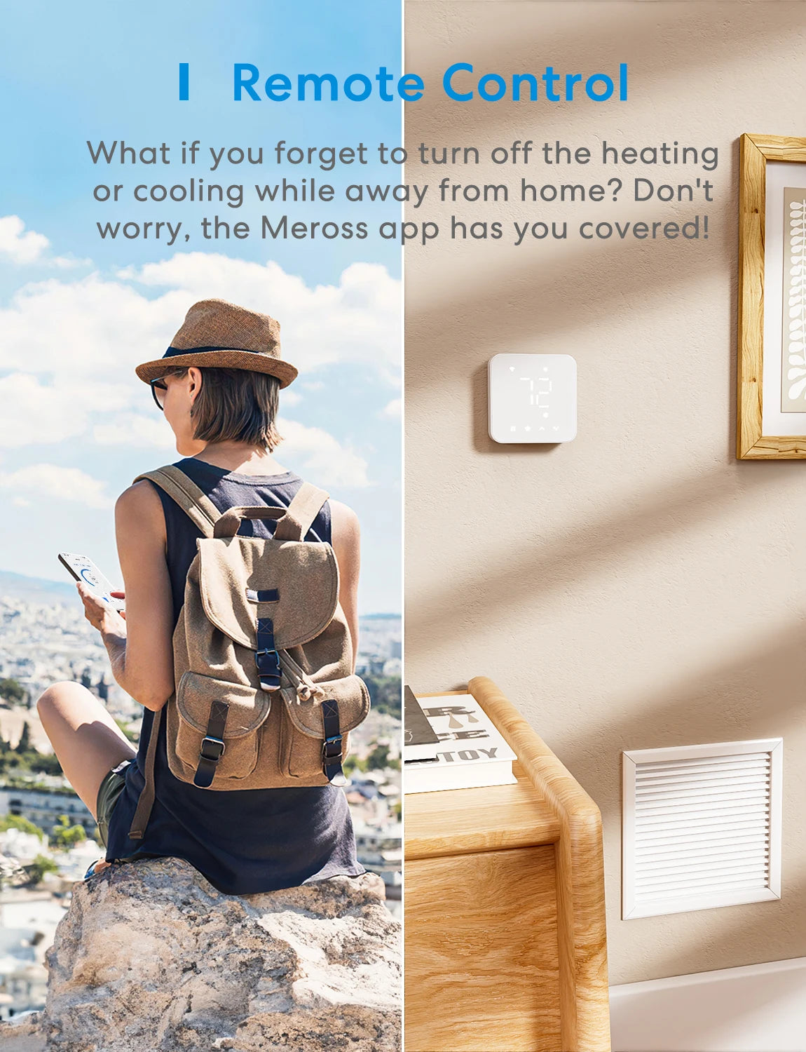 Meross Matter Smart WiFi Thermostat US