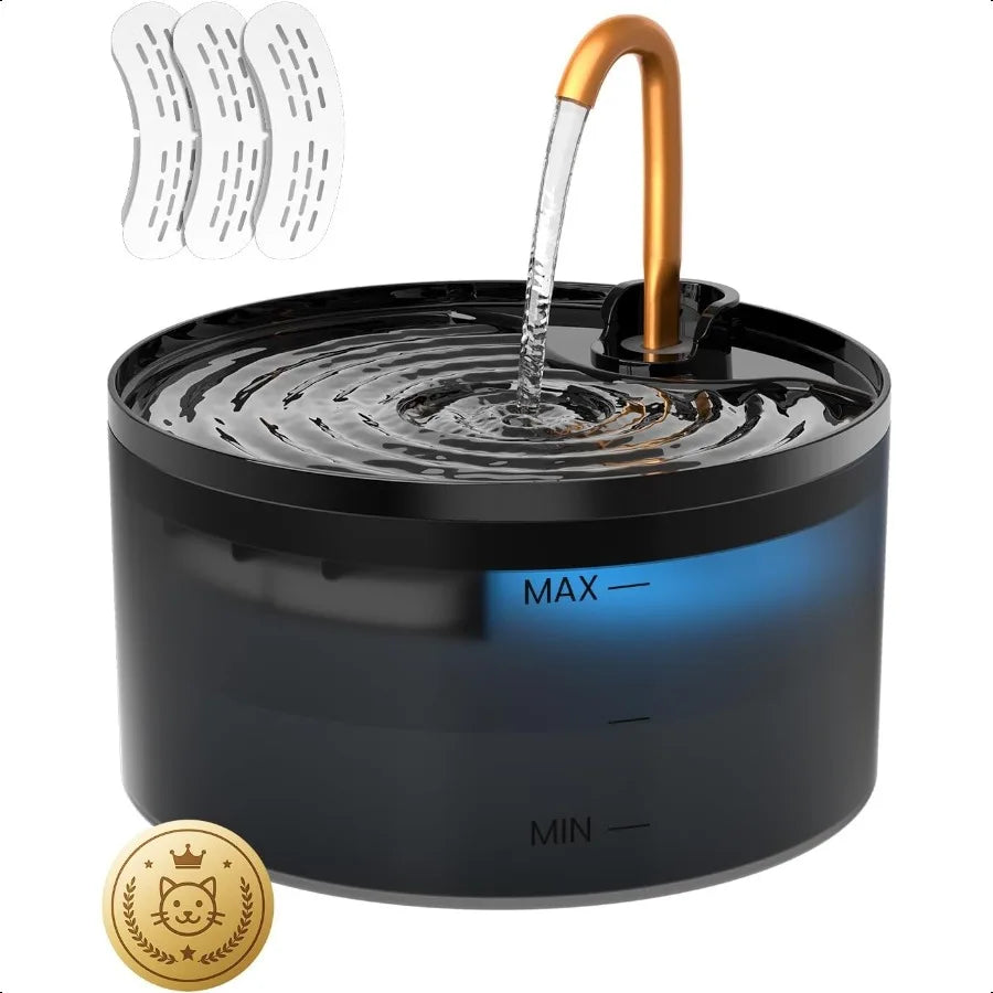 Cat Water Fountain 2.1L 71oz Automatic Pet Drinking Fountain with Filter