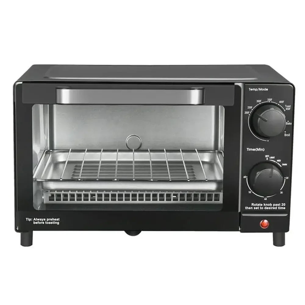 4 Slice Toaster Oven with Bake Broil & Toast Functions