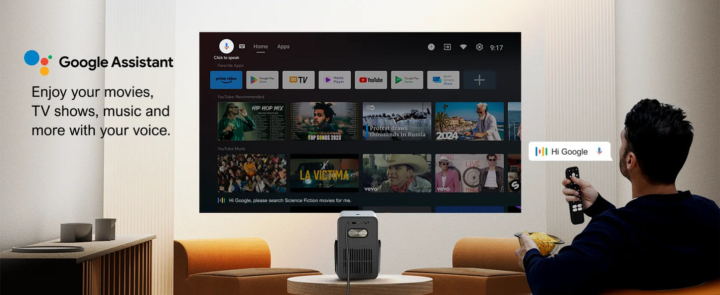 ULTIMEA Projector 4K Android TV Netflix Dolby Smart