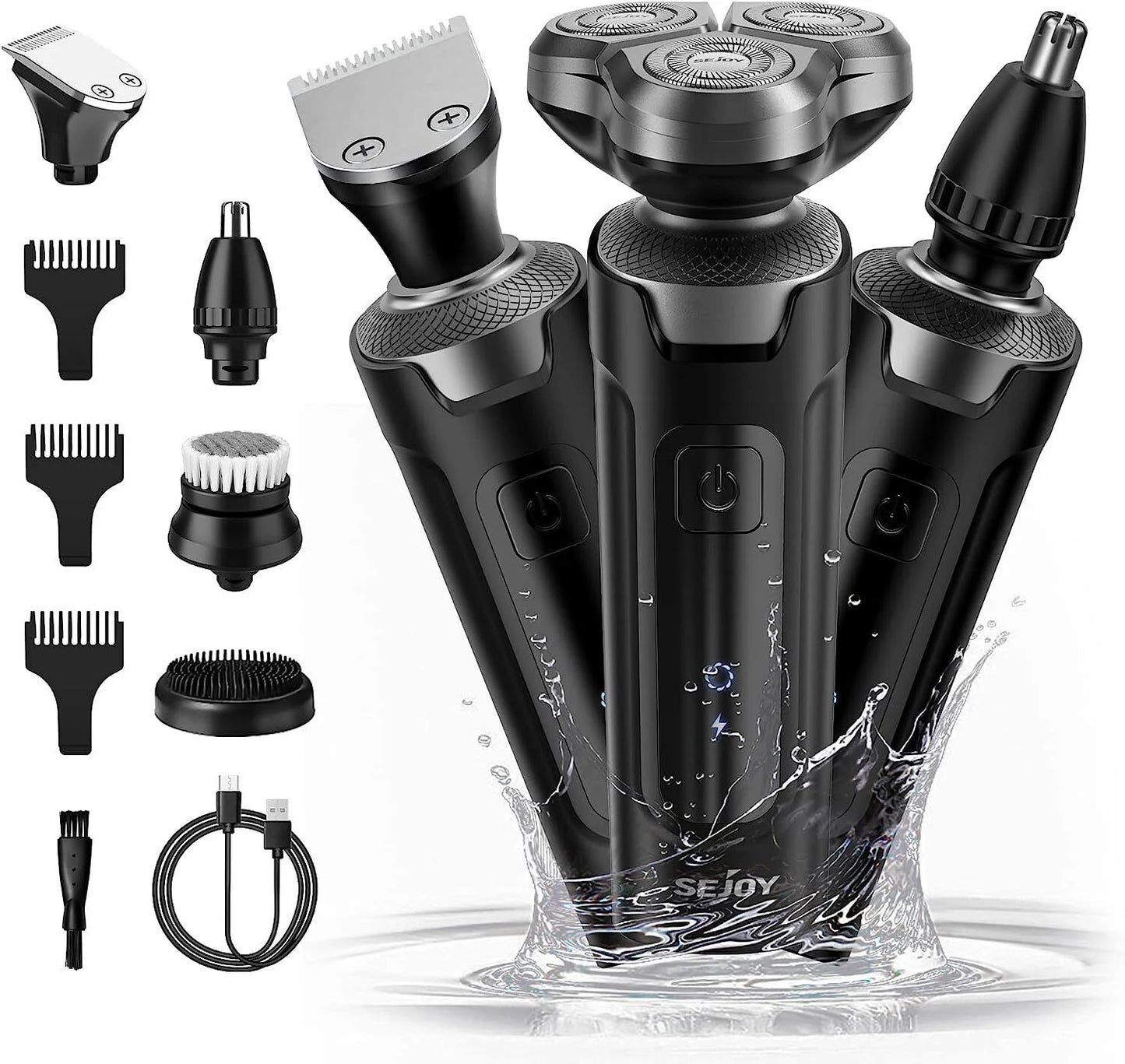 Sejoy Men’s Grooming Kit Electric Beard Trimmer Cordless Clippers