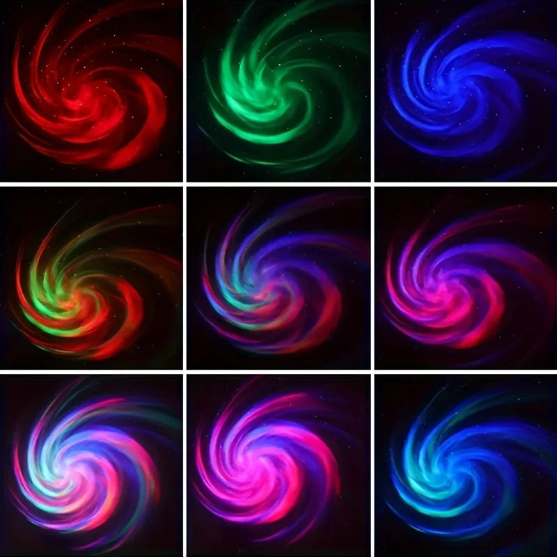 LED Galaxy Northern Light Projector 2 in 1 Night Light