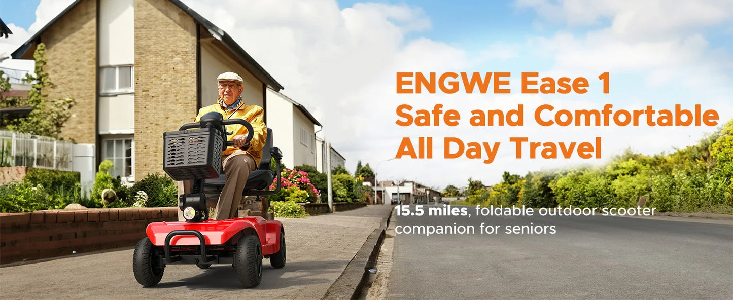 ENGWE Four Wheel Electric Scooter 250W 24V 12AH 15 Mile Range