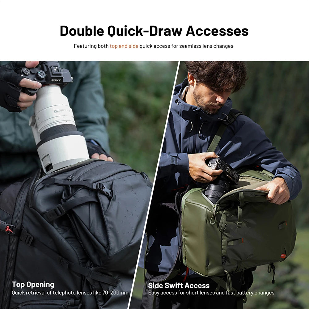 PGYTECH OnePro Focus Backpack 25L 35L for Outdoor Travel Photography DSLR Cameras Tripod DJI Drones