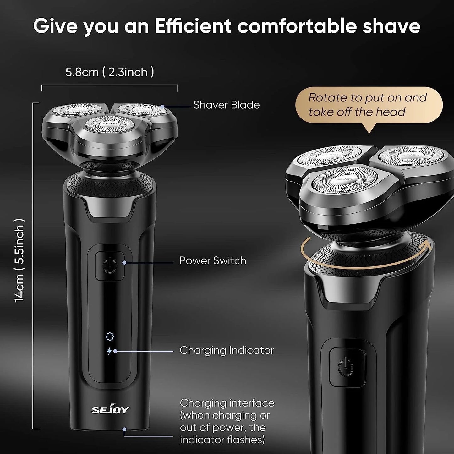 Sejoy Men’s Grooming Kit Electric Beard Trimmer Cordless Clippers