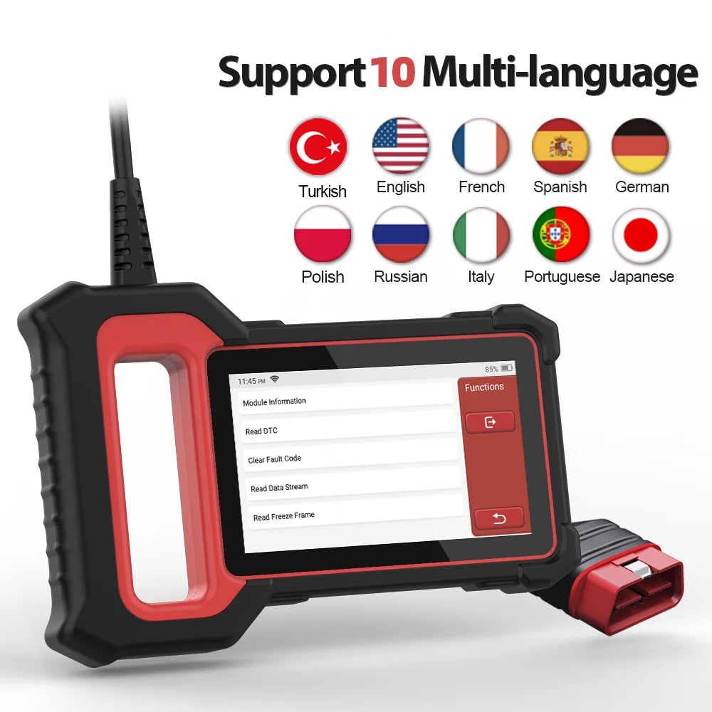 THINKCAR Thinkscan Plus S5 OBD2 Scanner ABS SRS ECM TCM Car Diagnostic Tool