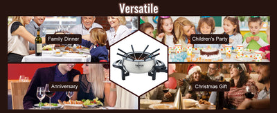 VEVOR 3Qt Electric Chocolate Melting Pot Fondue Set Cheese Warmer